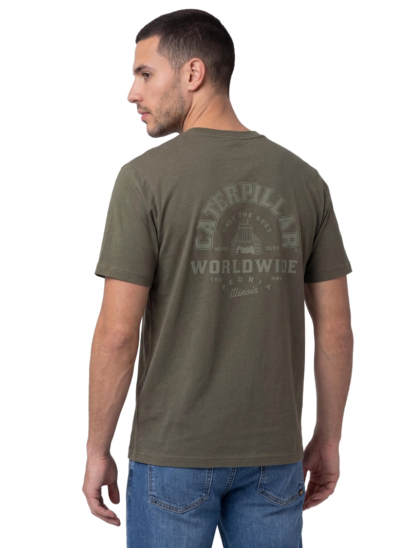 POLERA MANGA CORTA HOMBRE HERITAGE VERDE CAT - 2