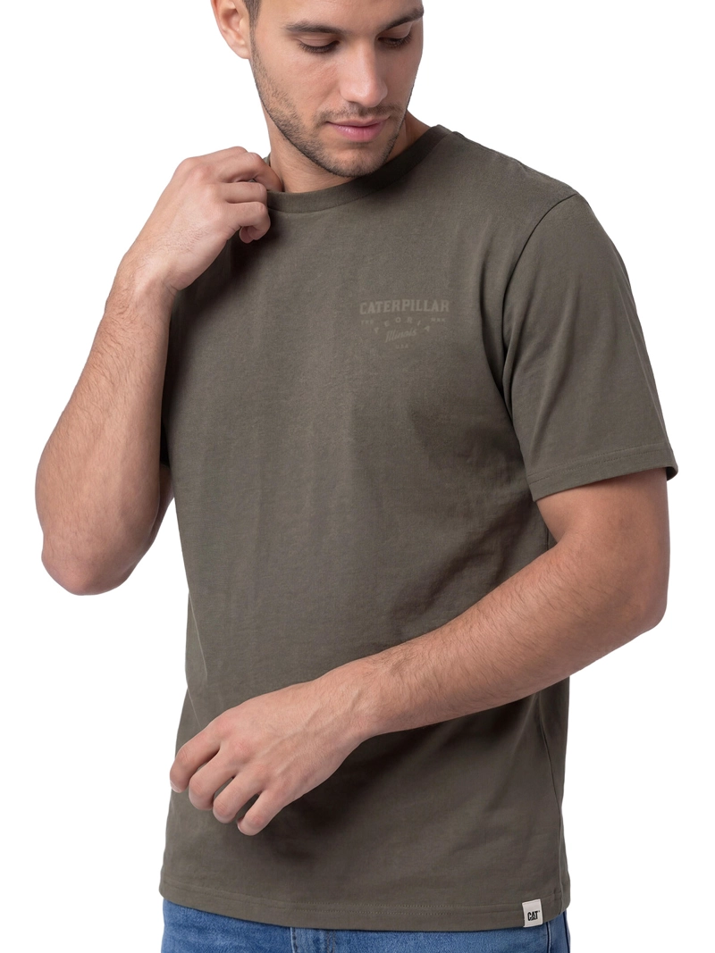 POLERA MANGA CORTA HOMBRE HERITAGE VERDE CAT - 5