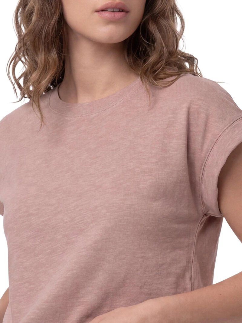 POLERA MUJER SLUB KNIT FASHION ROSA PALIDO CAT - 5