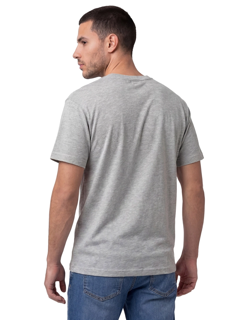 POLERA MANGA CORTA HOMBRE SLUB KNIT RELAXED GRIS CAT - 2