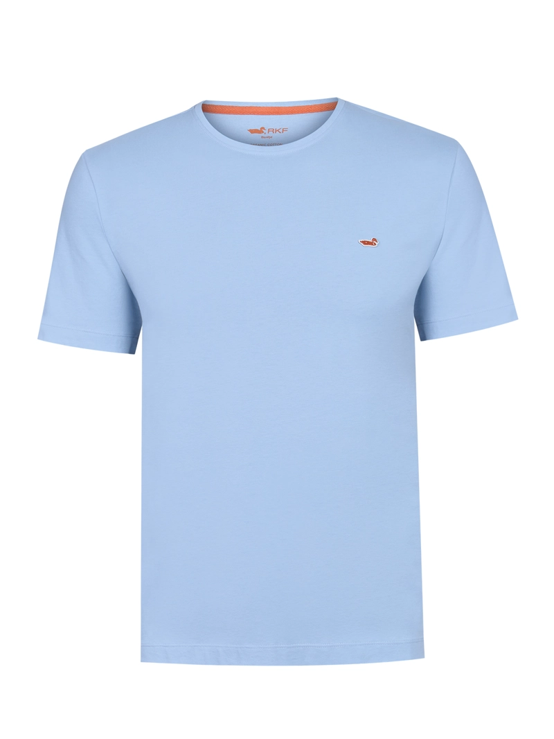 POLERA ALGODON ORGANICO HOMBRE BASIC AZUL ROCKFORD - 1