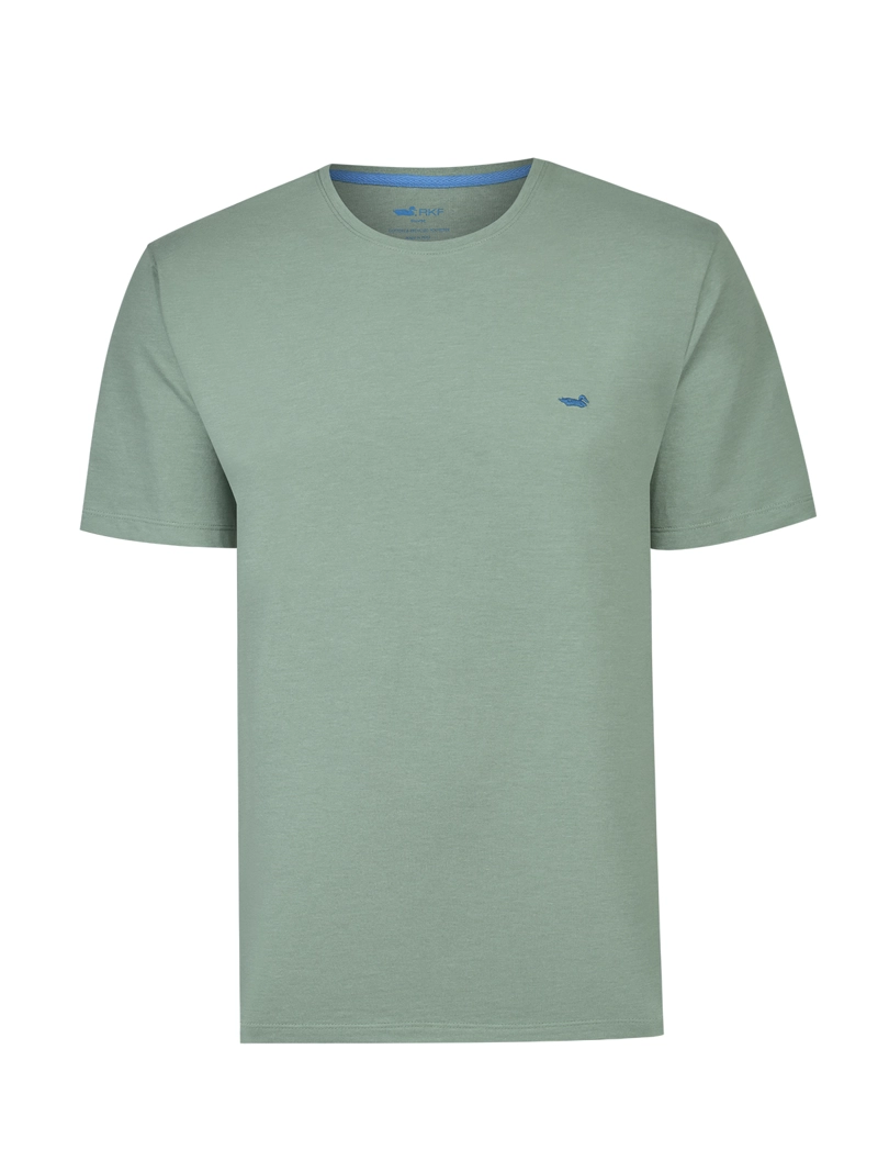 POLERA ALGODON RECICLADO HOMBRE ONETREE AZUL ROCKFORD - 1