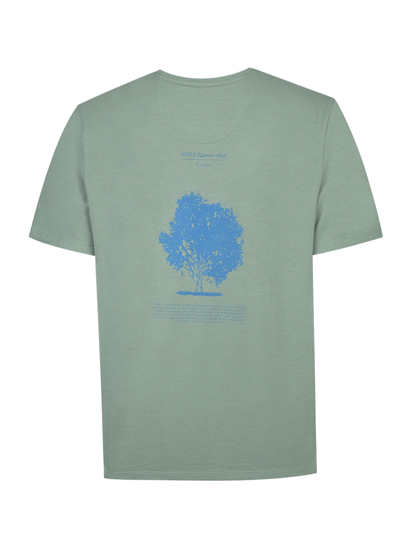 POLERA ALGODON RECICLADO HOMBRE ONETREE AZUL ROCKFORD - 2