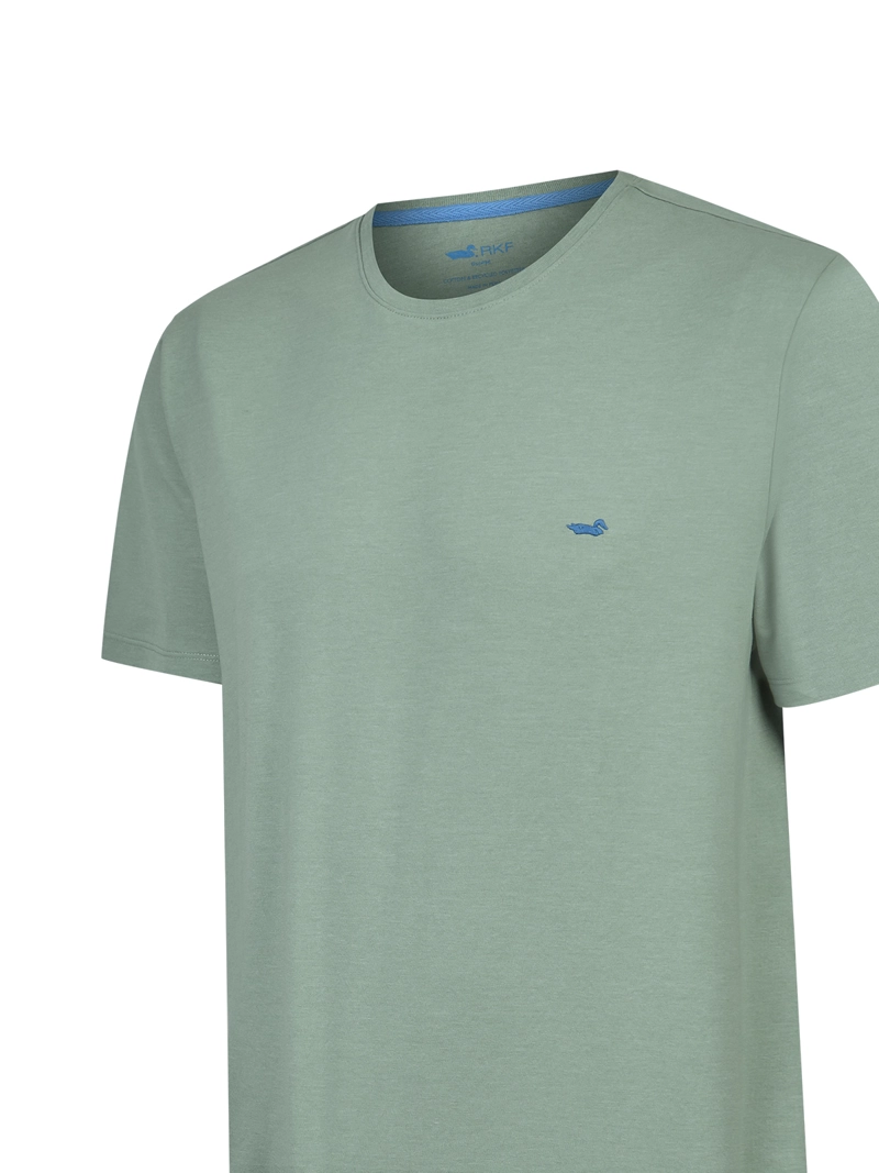 POLERA ALGODON RECICLADO HOMBRE ONETREE AZUL ROCKFORD - 4