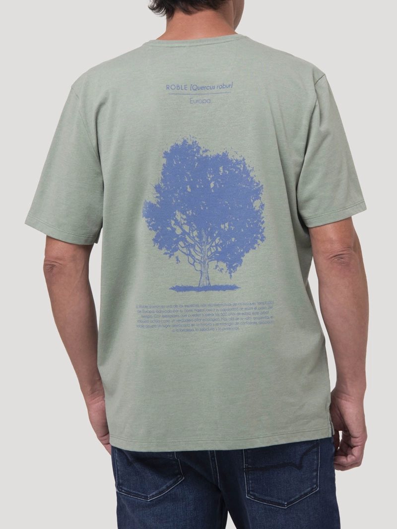 POLERA ALGODON RECICLADO HOMBRE ONETREE AZUL ROCKFORD - 6