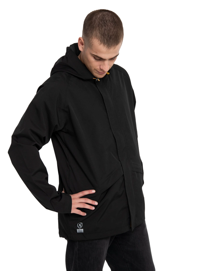 CHAQUETA IMPERMEABLE NEGRA HOMBRE CAT - 2