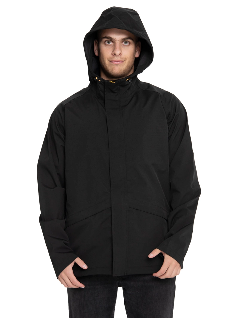 CHAQUETA IMPERMEABLE NEGRA HOMBRE CAT - 6