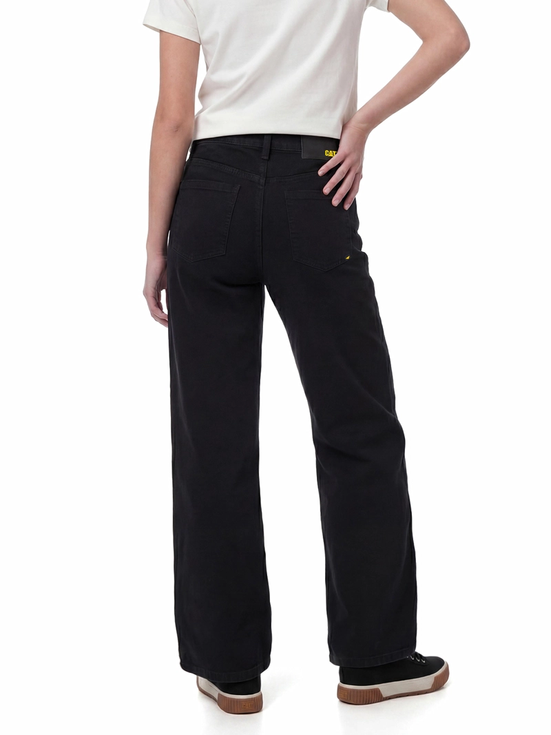 JEANS MUJER DENIM WIDE LEG - BLACK STONE CAT - 2