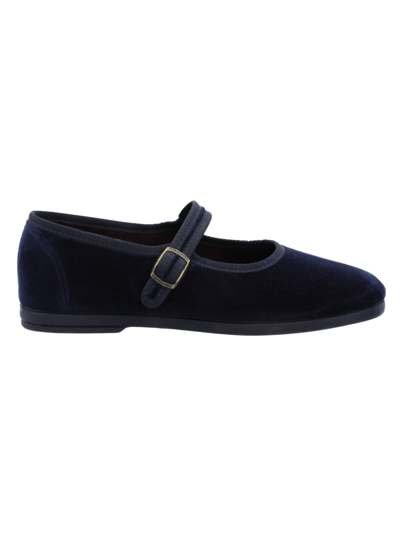 BALLERINA TERCIOPELO MUJER OLI AZUL ROCKFORD - 1