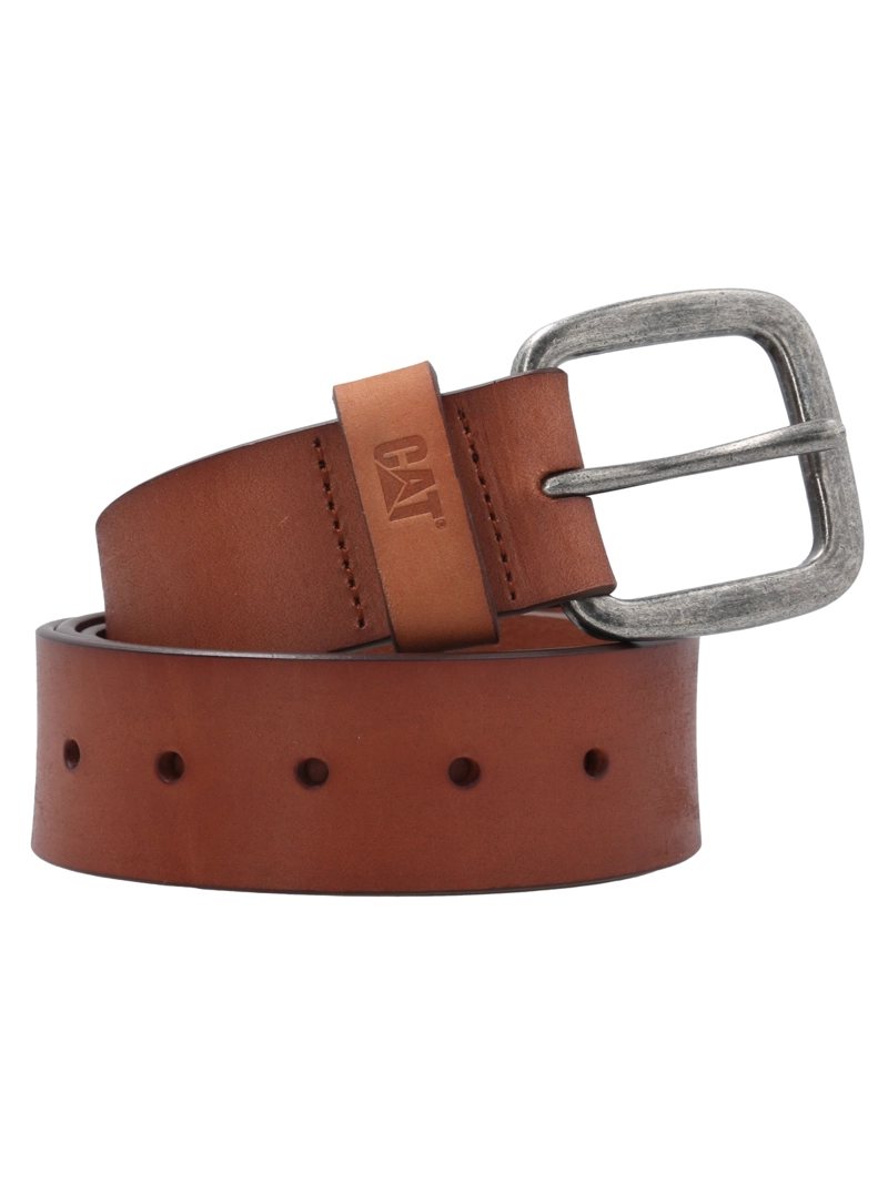 CINTURON HOMBRE DO THE WORK LEATHER BELT CAFE  CAT - 1