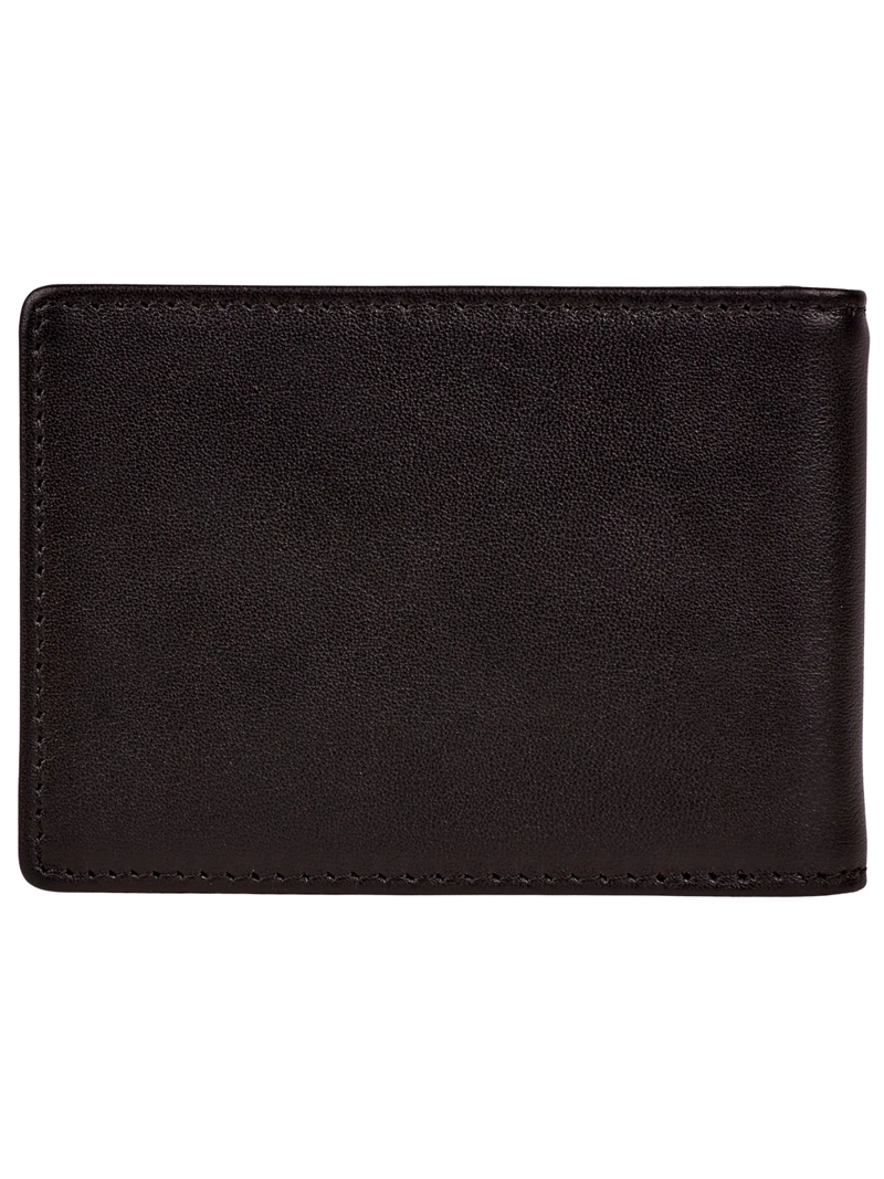 BILLETERA DE CUERO HOMBRE SYDNEY CON CLIP NEGRO CAT - 2