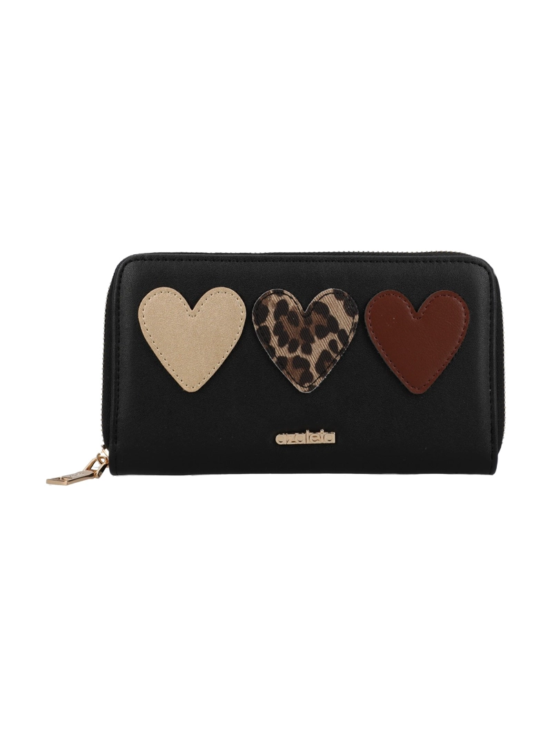 BILLETERA MUJER HEART WALLET NEGRO AZALEIA - 1