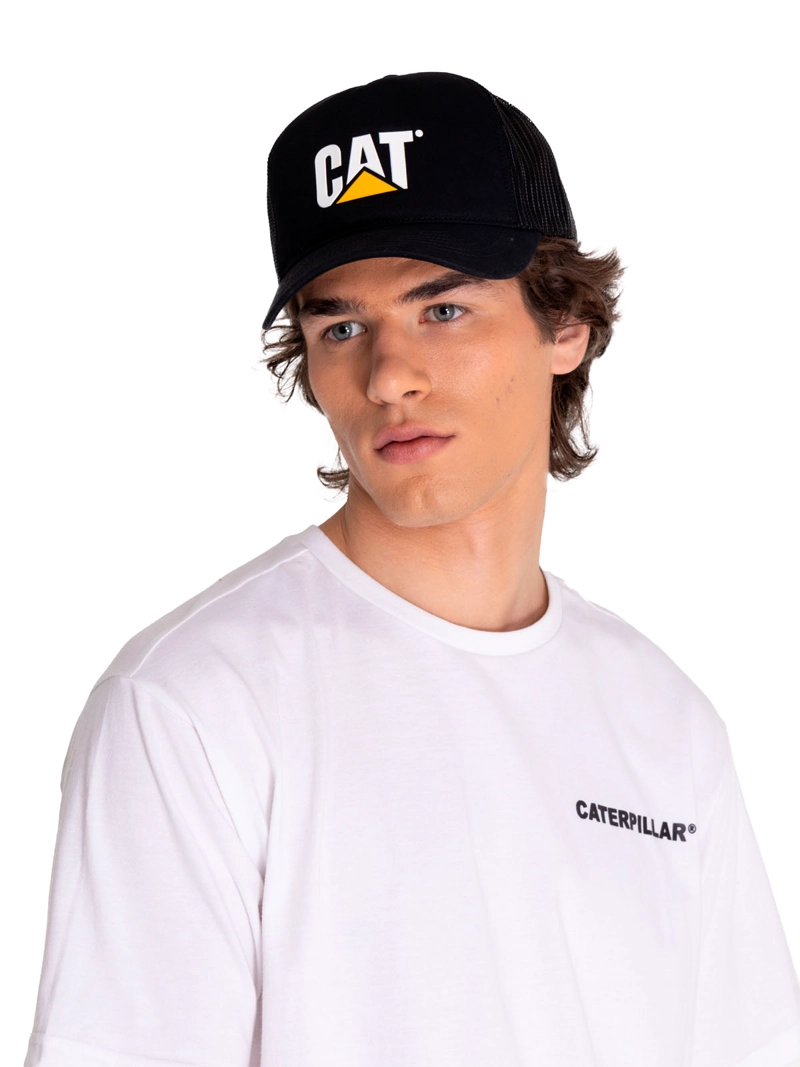 JOCKEY HOMBRE LOGO MESH BACK PITCH BLACK CAT - 1