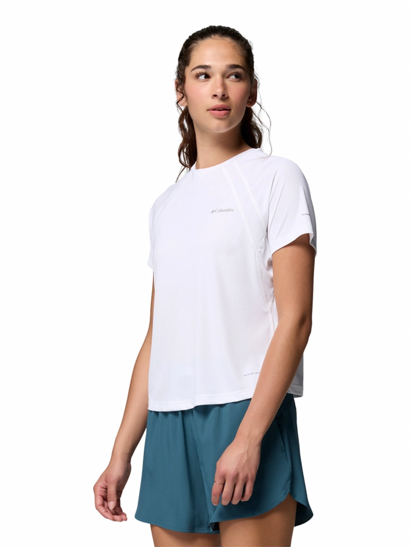 POLERA MC MUJER STEALTH SPRING BLANCO COLUMBIA - 2