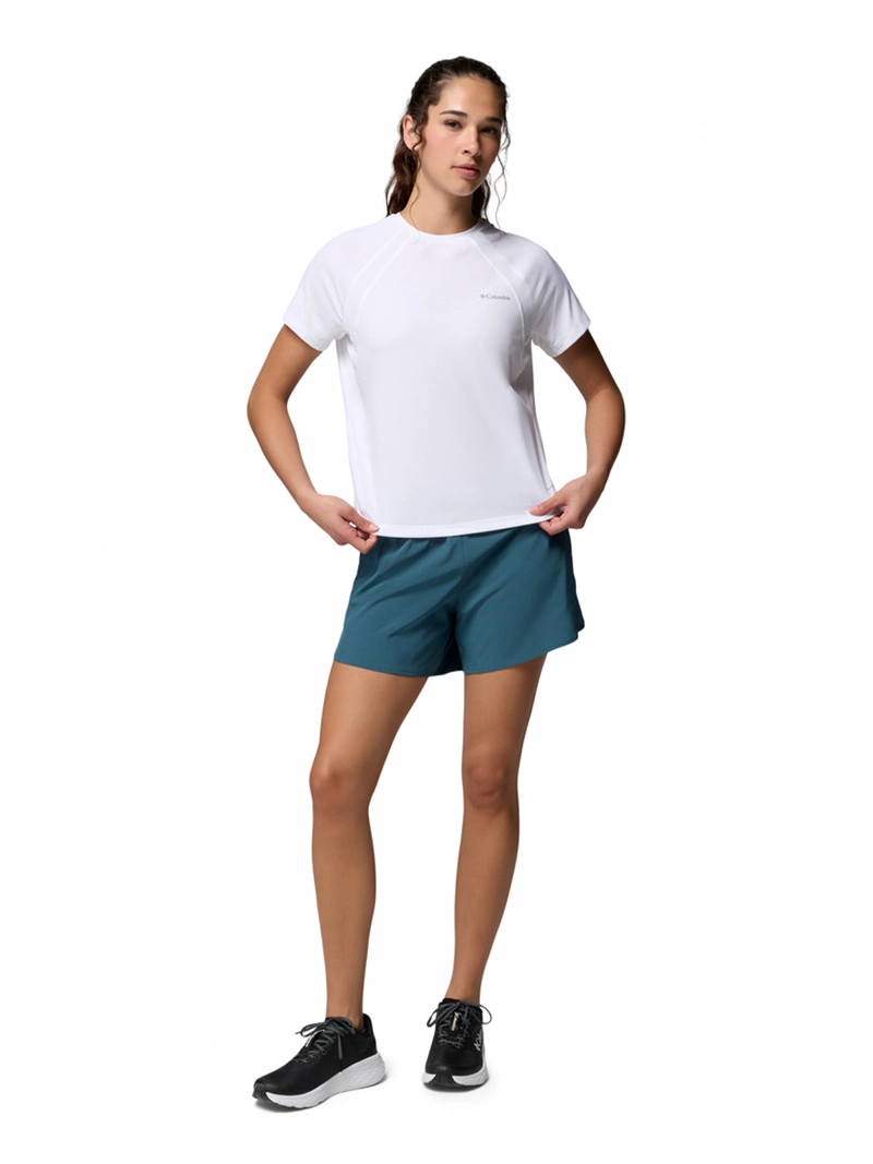 POLERA MC MUJER STEALTH SPRING BLANCO COLUMBIA - 6