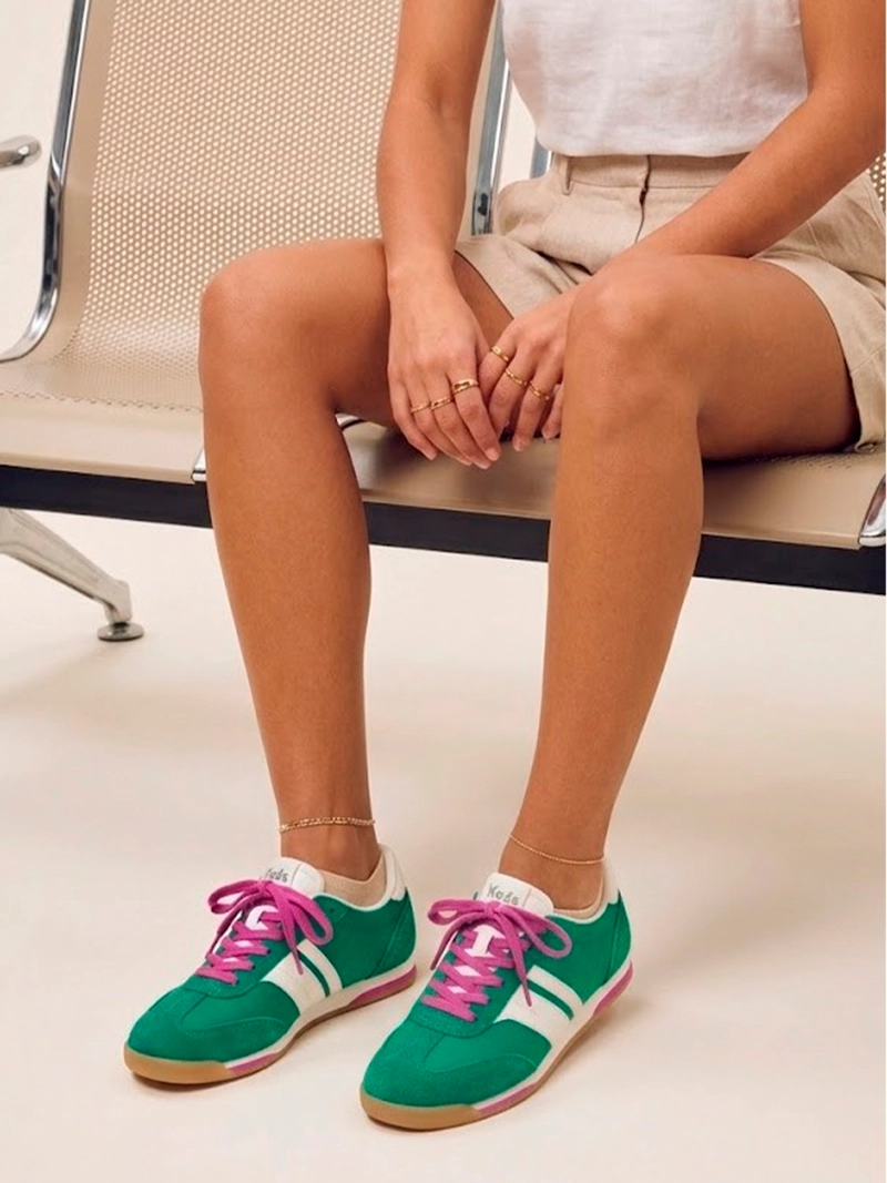 ZAPATILLA MUJER REVIVAL NYLON/SUEDE MENTA KEDS - 2