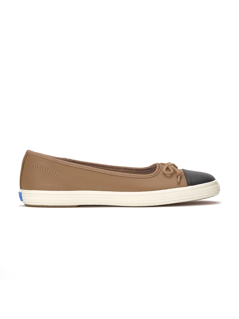 ZAPATILLA CUERO MUJER MAISIE BALLET LTHR CANELA KEDS - 1