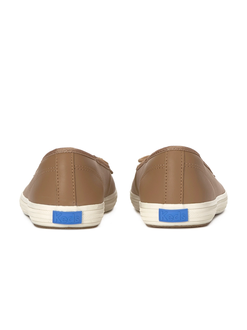 ZAPATILLA CUERO MUJER MAISIE BALLET LTHR CANELA KEDS - 6