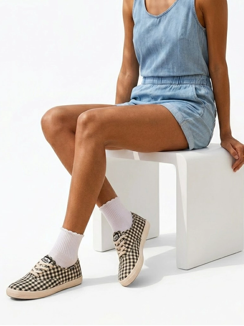 ZAPATILLA MUJER CHAMPION VICHY NEGRO KEDS - 2