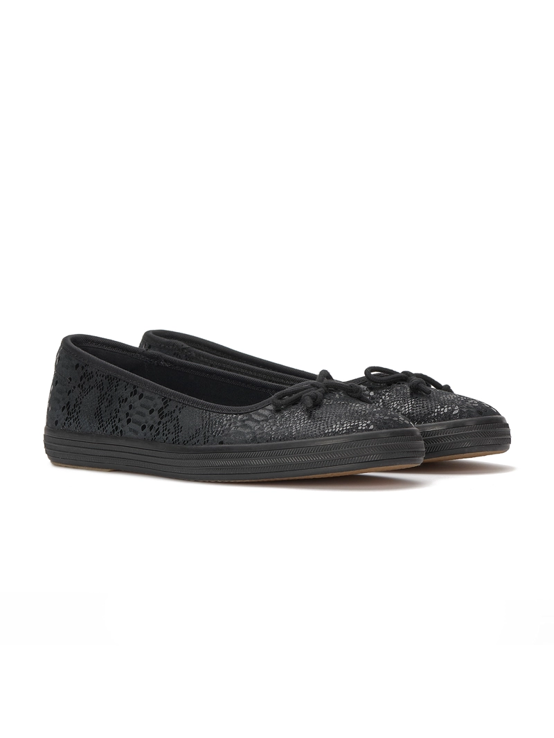 ZAPATILLA CUERO MUJER MAISIE BALLET LTHR NEGRO KEDS - 4