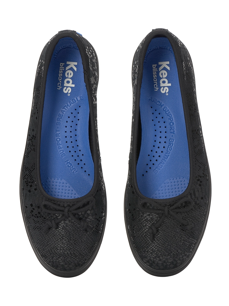 ZAPATILLA CUERO MUJER MAISIE BALLET LTHR NEGRO KEDS - 5