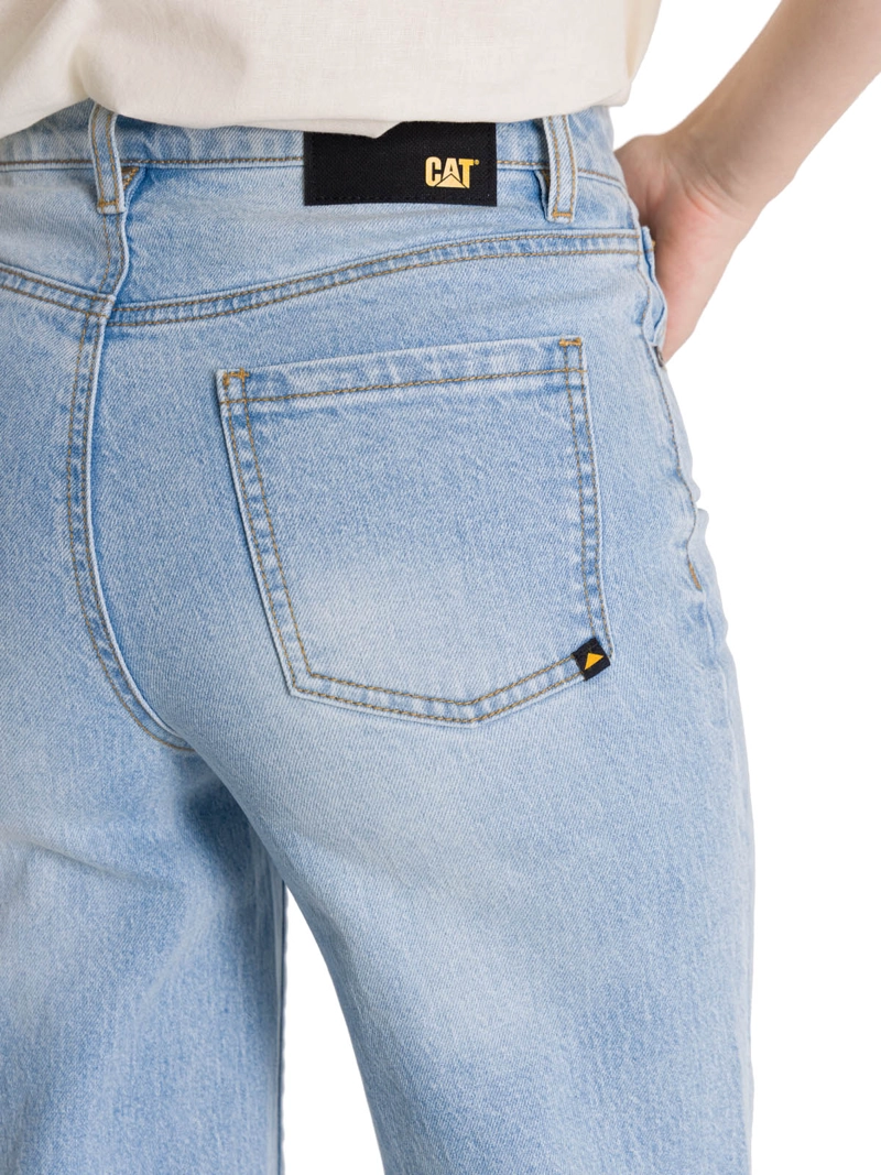 JEANS MUJER DENIM WIDE LEG AZUL CAT - 5