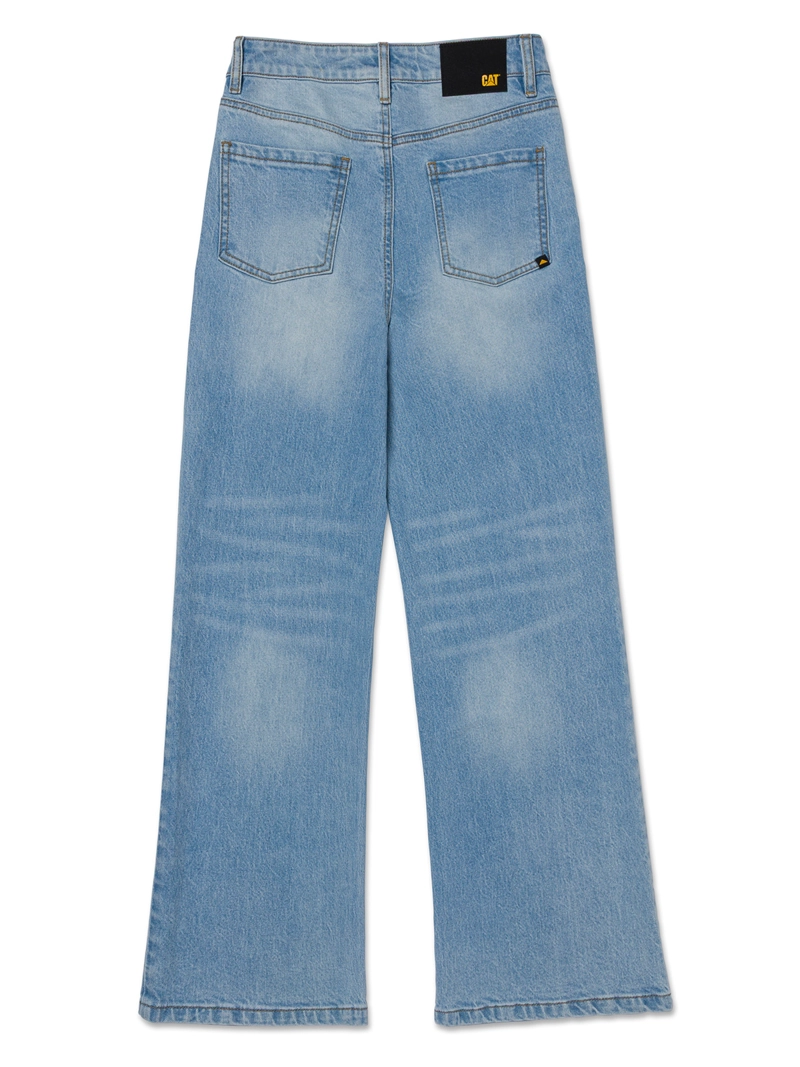 JEANS MUJER DENIM WIDE LEG AZUL CAT - 9