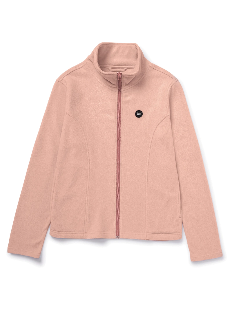 POLAR MUJER MICROFLEECE FULL ZIP ROSA ABSTRACTO CAT - 1
