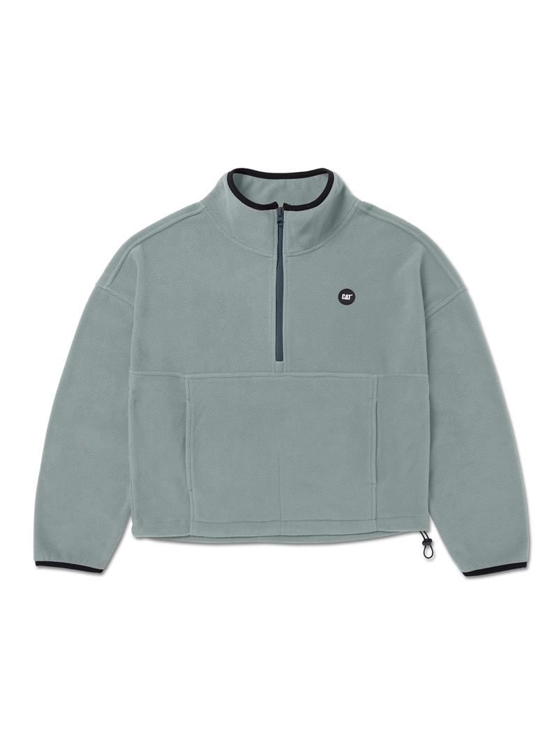 POLAR MUJER MICROFLEECE FULL ZIP CELESTE CAT - 1
