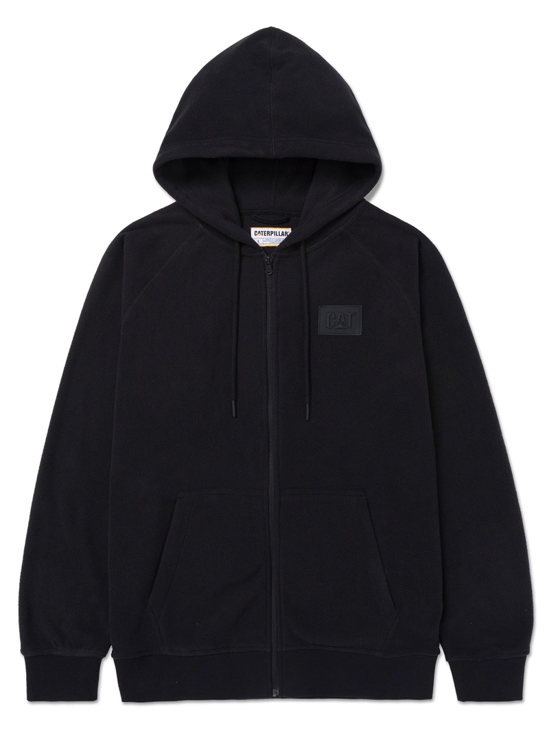 POLAR HOMBRE MICROFLEECE FULL ZIP NEGRO ABSTRACTO CAT - 1