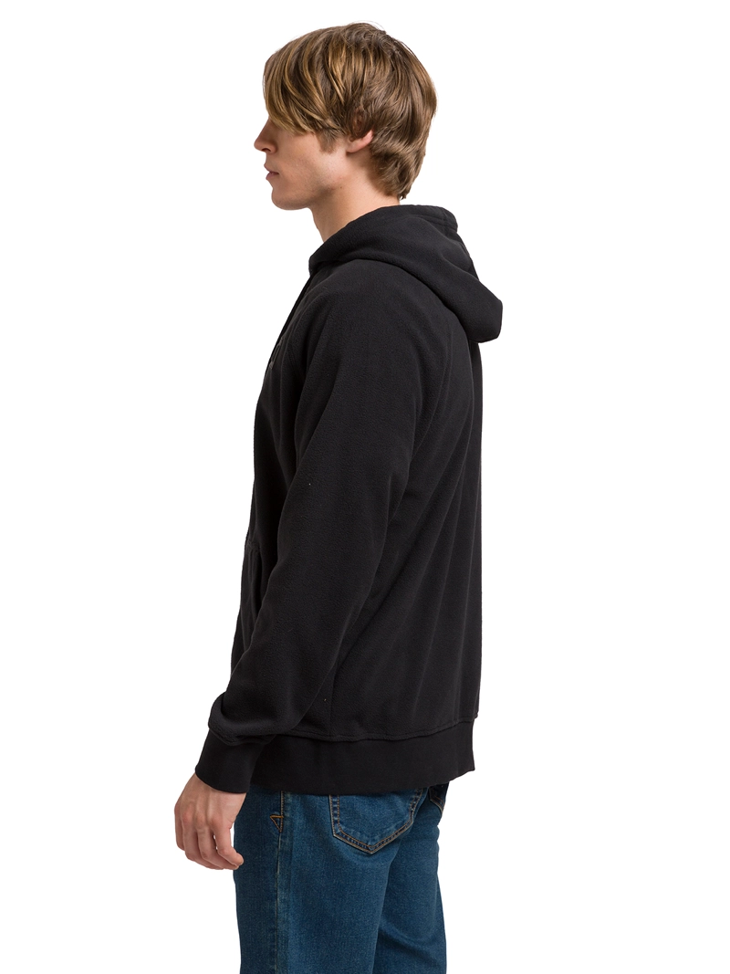 POLAR HOMBRE MICROFLEECE FULL ZIP NEGRO ABSTRACTO CAT - 6