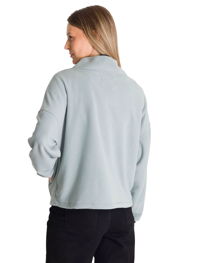 POLAR MUJER BOXY OVERSIZED HALF ZIP CELESTE CAT - 4