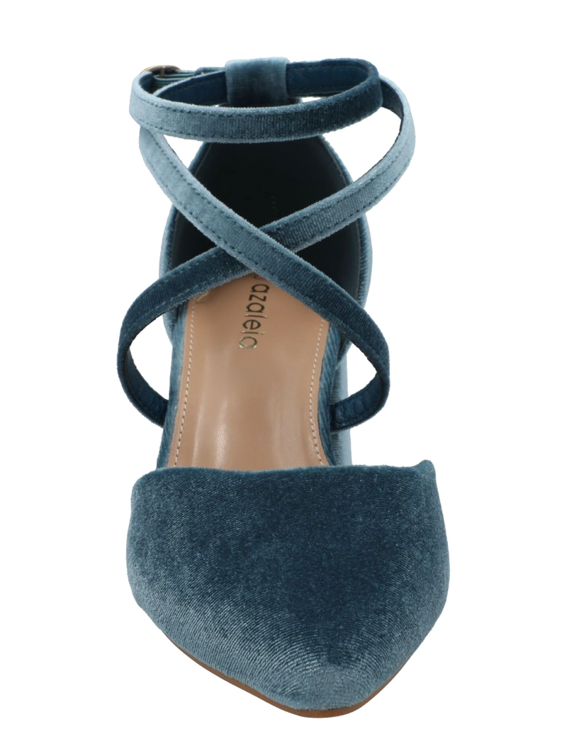 ZAPATO MUJER ELEGANCE AZUL PETROLEO AZALEIA - 4