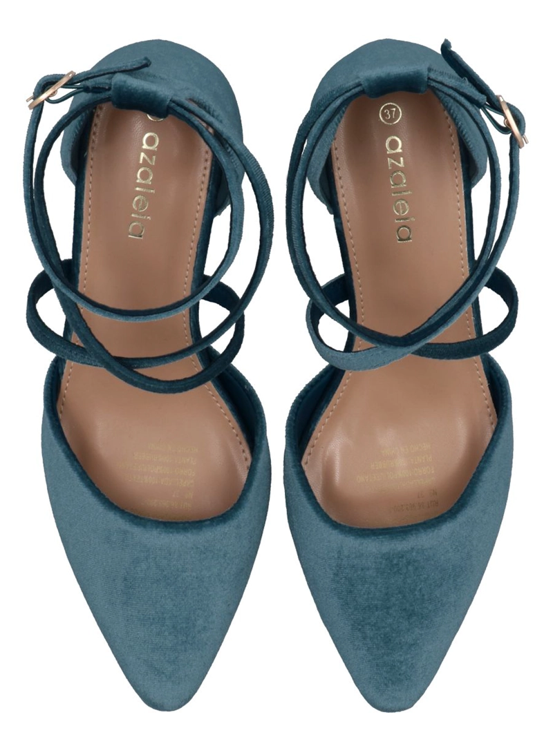 ZAPATO MUJER ELEGANCE AZUL PETROLEO AZALEIA - 8