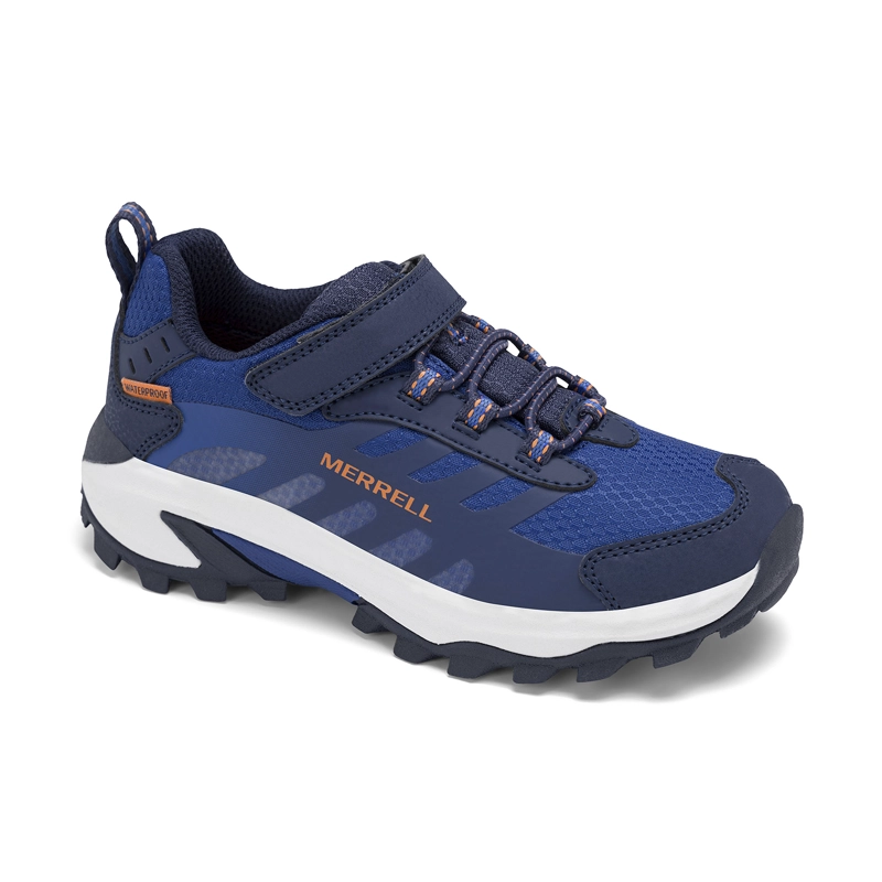 ZAPATILLA WATERPROOF MOAB SPD 2 NIÑO AZUL MERRELL - 2