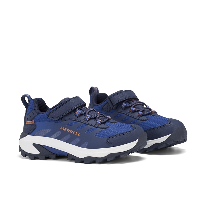 ZAPATILLA WATERPROOF MOAB SPD 2 NIÑO AZUL MERRELL - 4