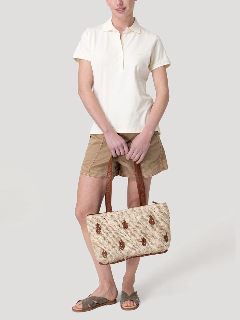 POLERA ALGODON PIMA MUJER SANDIE BEIGE ROCKFORD - 8