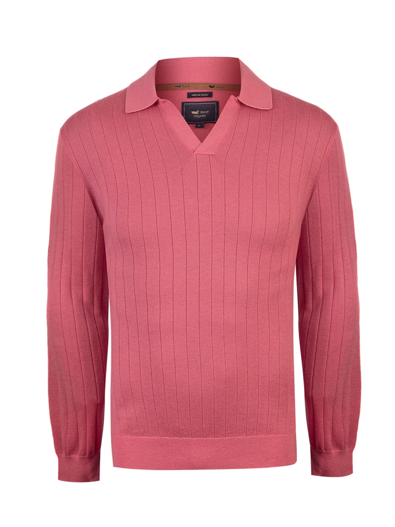 SWEATER LANA MERINO HOMBRE ROCCO ROSADO ROCKFORD - 1