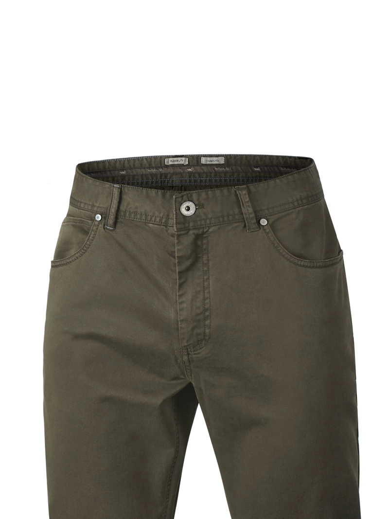 PANTALON ALGODON HOMBRE FIVE VERDE ROCKFORD - 4