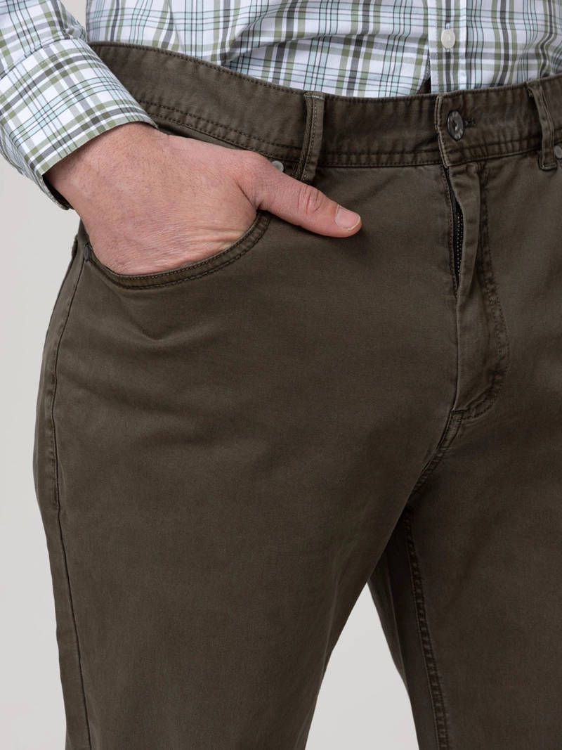 PANTALON ALGODON HOMBRE FIVE VERDE ROCKFORD - 7