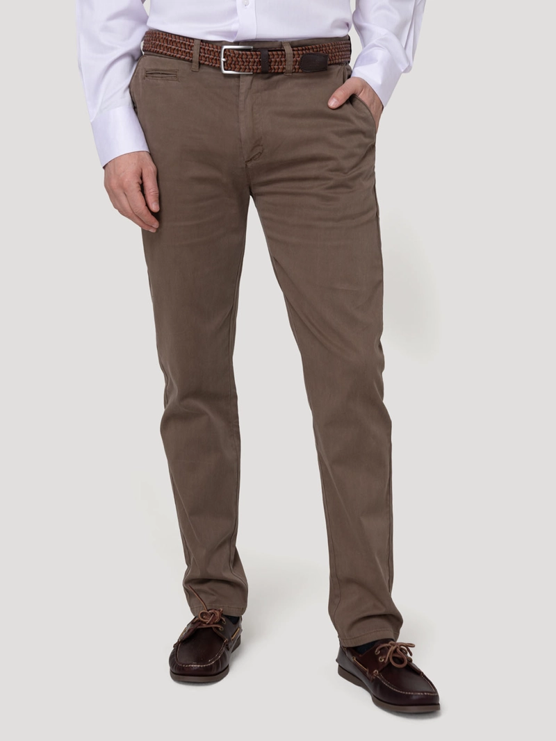 PANTALON ALGODON HOMBRE NAPOLI CAFE  ROCKFORD - 5