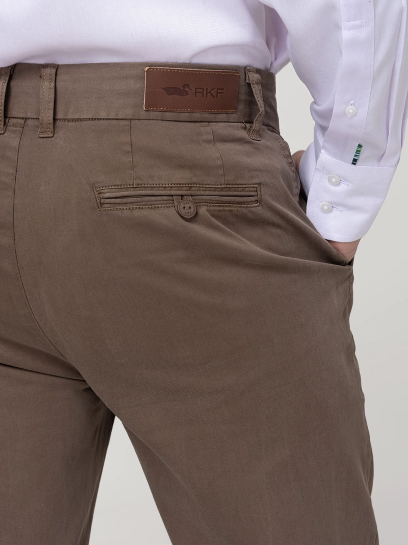 PANTALON ALGODON HOMBRE NAPOLI CAFE  ROCKFORD - 7