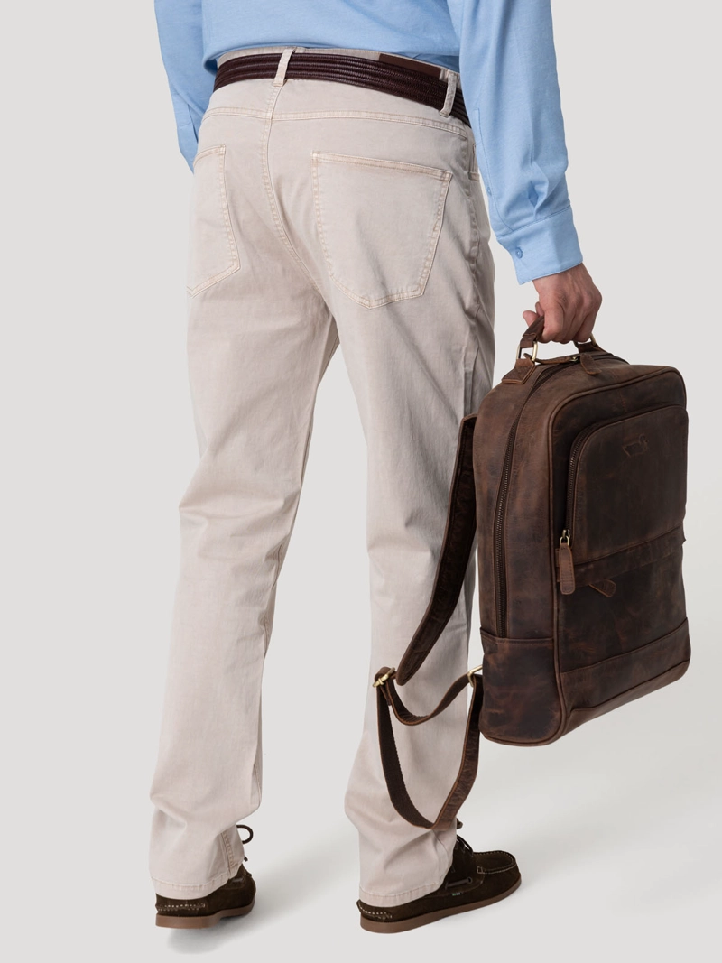 PANTALON ALGODON HOMBRE FIVE BEIGE ROCKFORD - 6