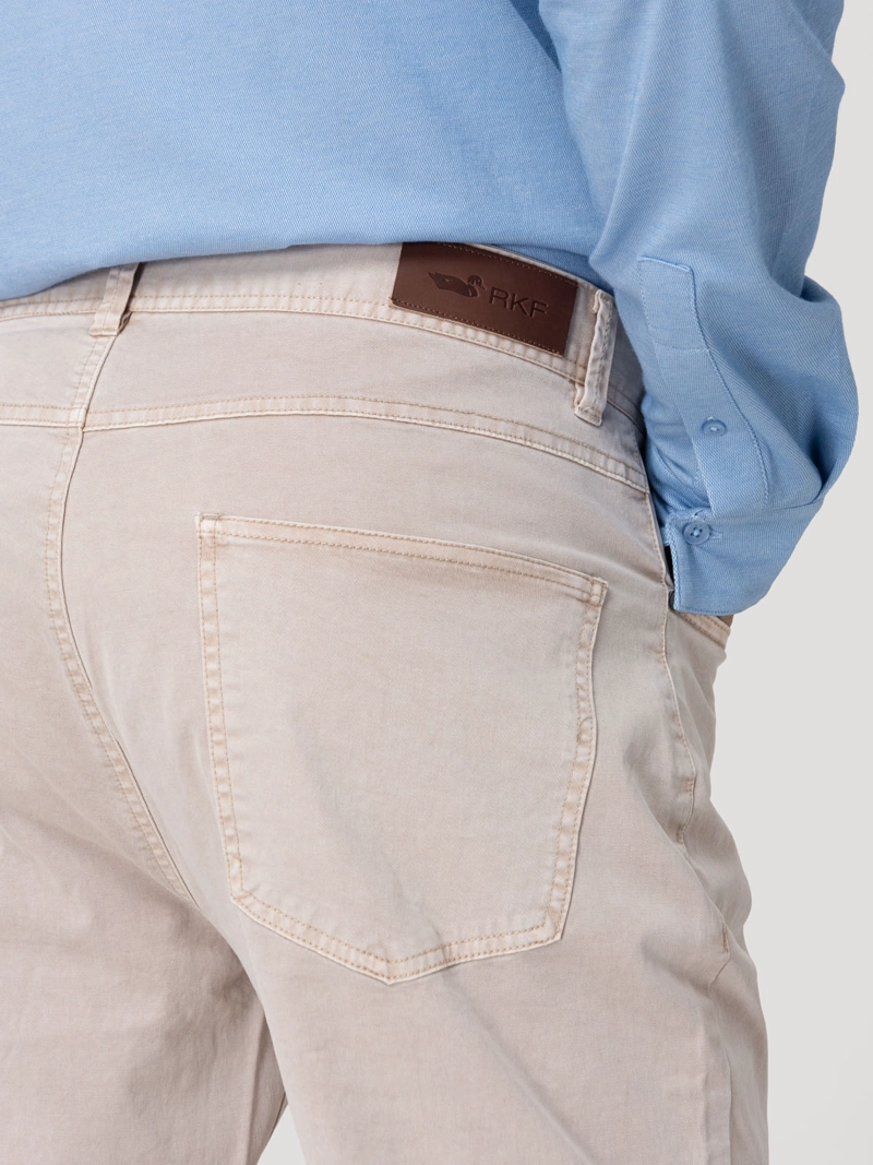 PANTALON ALGODON HOMBRE FIVE BEIGE ROCKFORD - 8