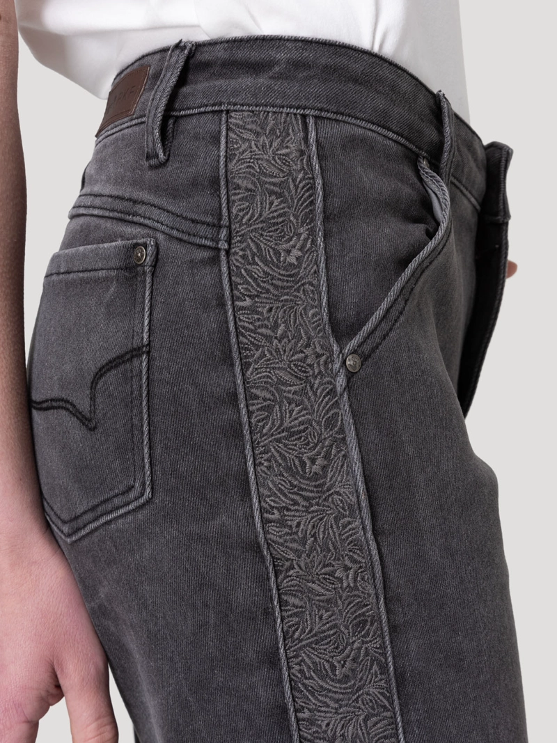 JEANS FIBRAS RECICLADAS MUJER ROOTS GRIS ROCKFORD - 8