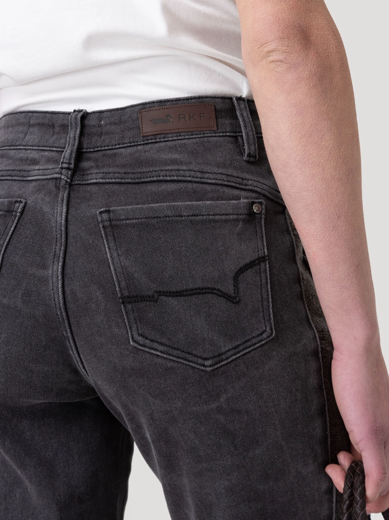 JEANS FIBRAS RECICLADAS MUJER ROOTS GRIS ROCKFORD - 9