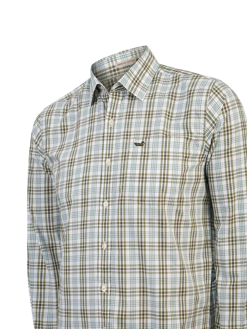 CAMISA ALGODON ORGANICO HOMBRE LIGHTER VERDE ROCKFORD - 4