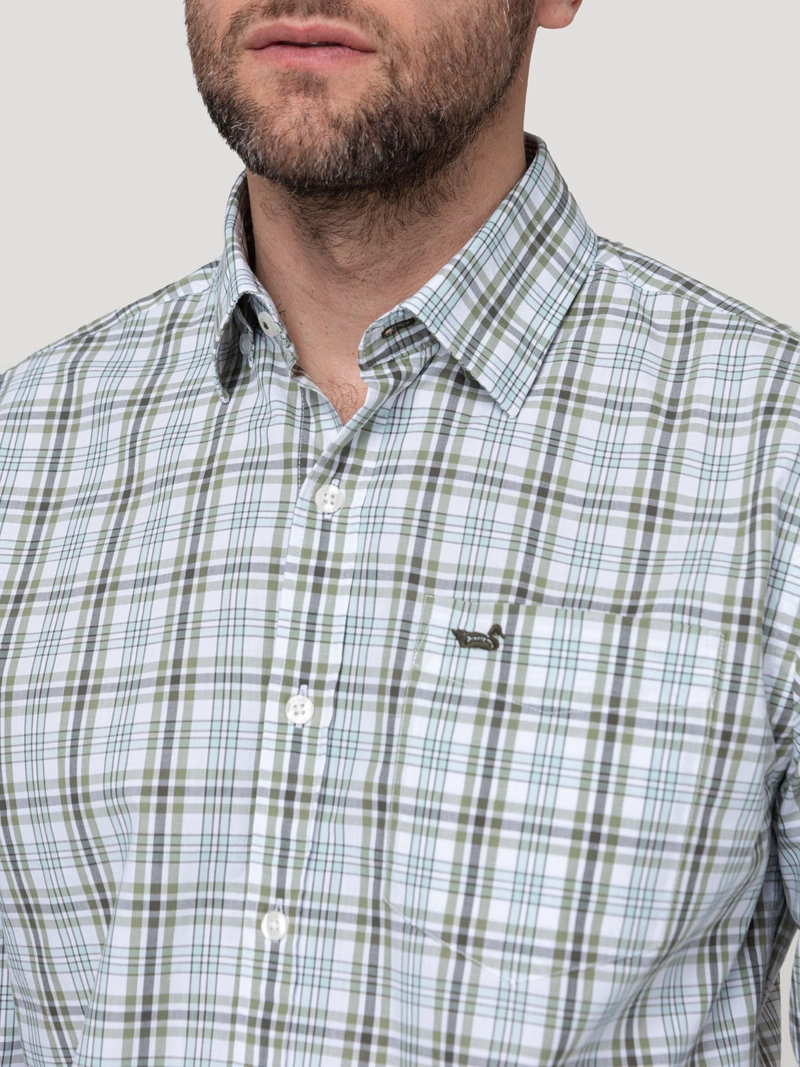 CAMISA ALGODON ORGANICO HOMBRE LIGHTER VERDE ROCKFORD - 7