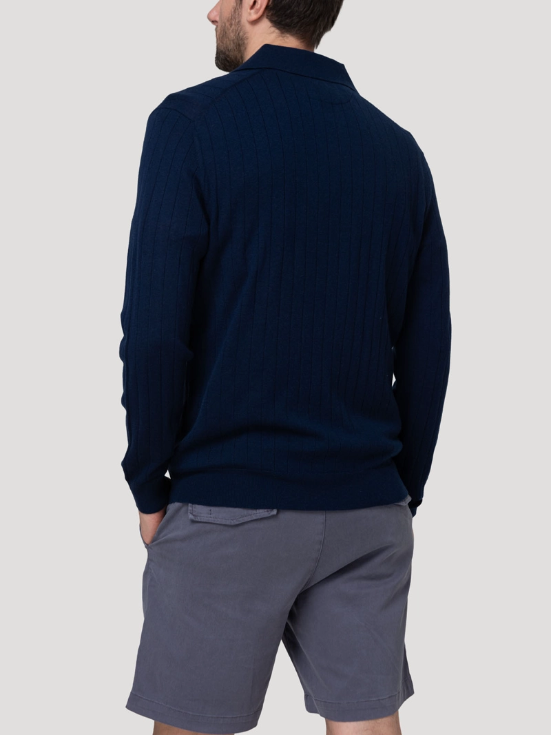 SWEATER LANA MERINO HOMBRE ROCCO AZUL ROCKFORD - 6