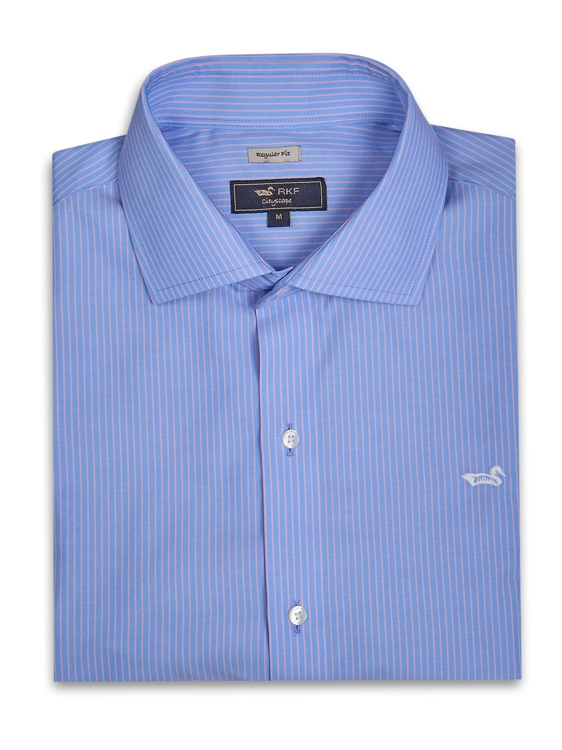 CAMISA CUELLO ITALIANO HOMBRE WF PC AZUL ROCKFORD - 1